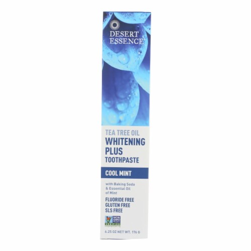Desert Essence Toothpaste Tea Tree Whitening Mint 6.25 oz, 1 Box