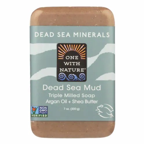 One With Nature Dead Sea Mineral Dead Sea Mud Soap 7 oz, 1 Box 7 OZ