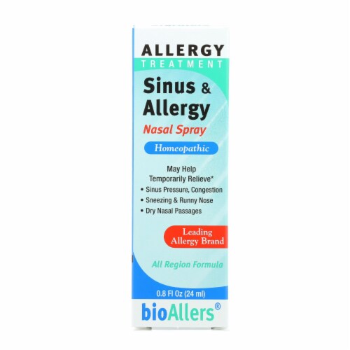 BioAllers Sinus and Allergy Relief Nasal Spray 0.8 fl oz, Case of