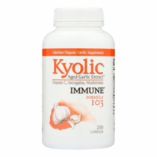 Kyolic Aged Garlic Extract Immune Formula 103 200 Capsules, Case of