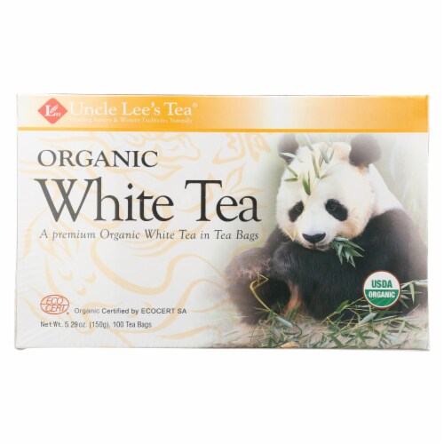Uncle Lee's Legends of China Organic White Tea 100 Tea Bags, 1 Box
