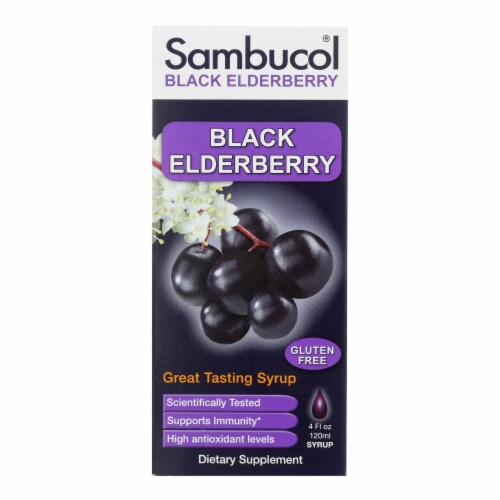 Sambucol Black Elderberry Syrup Cold and Flu Relief Original 4 fl