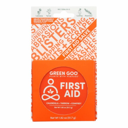 Green Goo Good Goo First Aid Large Tin Case of 61.82 OZ, Case of 1