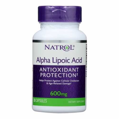 Natrol Alpha Lipoic Acid 600 mg 30 Capsules, Case of 1 30 CAP