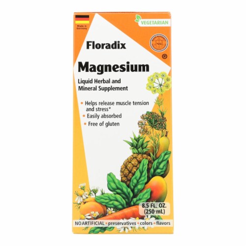 Floradix Magnesium Liquid 1 Each 18.5 FZ, Case of 1 8.5 FZ each