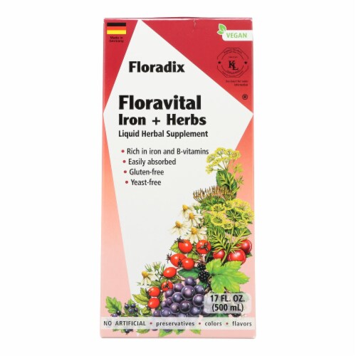 Floradix Floravital Iron And Herbs 1 Each 117 FZ, Case of 1 17