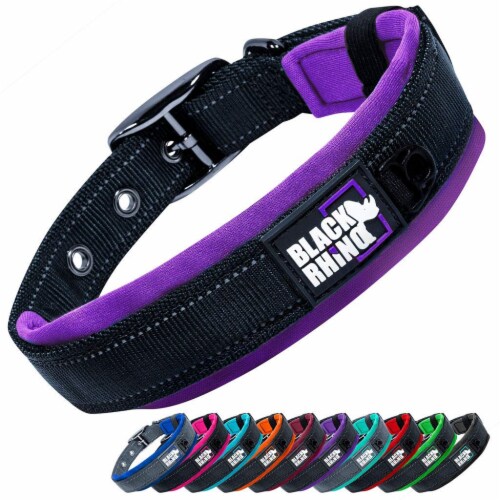 Neoprene Padded Dog Collar Heavy Duty, Reflective, Weatherproof