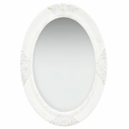 vidaXL Wall Mirror Baroque Style 19.7 x27.6 White, 19.7 "x27.6 " Kroger