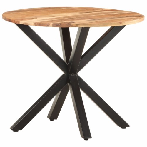 vidaXL Side Table 26.8 x26.8 x22 Solid Acacia Wood, 1 Kroger