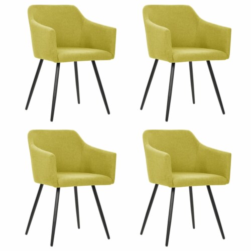 vidaXL Dining Chairs 4 pcs Green Fabric, 4 pcs Fry’s Food Stores