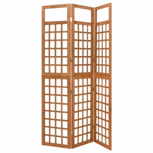 vidaXL 3Panel Room Divider/Trellis Solid Fir Wood 47.6 x71.1, 47.6