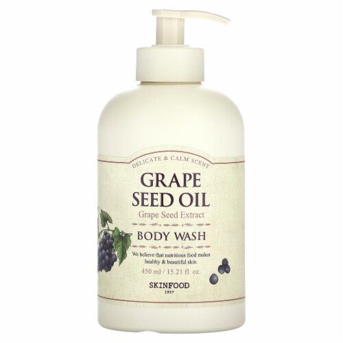 SKINFOOD Grape Oil Body Wash 450g Nutritious Grape Seed Oil, Wine