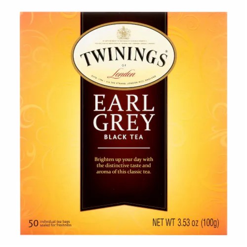 Twinings Tea Green Tea Earl Grey Case of 6 50 Bags, Case of 6