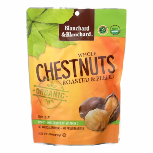 Blanchard and Blanchard Organic Whole Chestnuts Roasted and Peeled