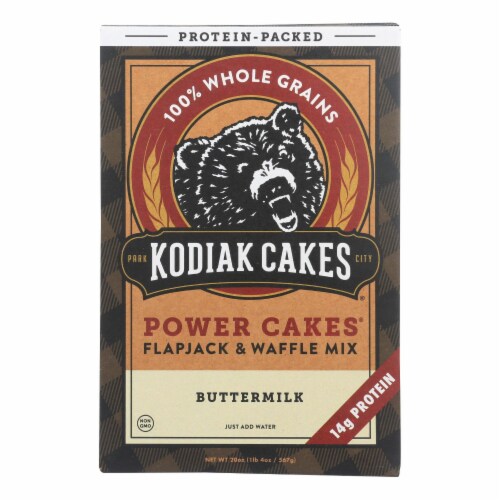 Kodiak Cakes Power Cakes Flapjack & Waffle Mix Case of 6 20 OZ