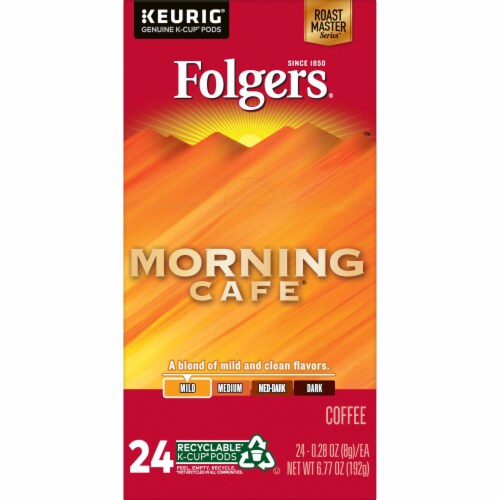 Folgers® Morning Cafe Light Roast KCup Coffee Pods, 24 ct King Soopers
