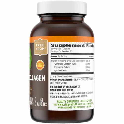 Simple Truth® 100 mg Hydrolyzed Collagen Capsules, 60 ct City Market