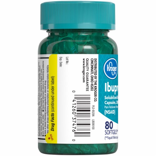Kroger® Solubilized Ibuprofen 200mg Softgels, 80 ct Fred Meyer