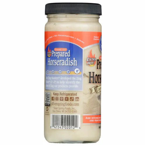 Silver Spring® Coarse Cut Extra Hot Prepared Horseradish, 8 oz Kroger