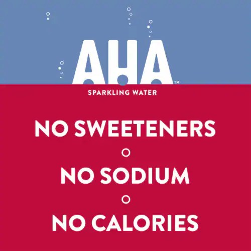 AHA Blueberry & Pomegranate Sparkling Water, 8 cans / 12 fl oz King