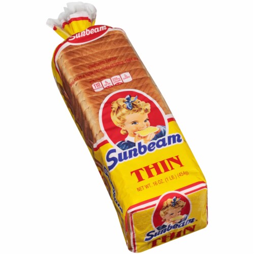 Sunbeam Thin Enriched White Bread, 16 oz Kroger