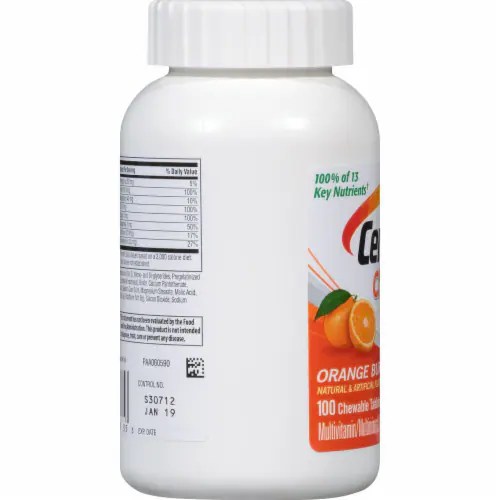Centrum® Orange Burst Chewables Adult Multivitamin Tablets, 100 ct Kroger