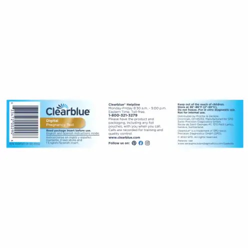 Smith’s Food and Drug Clearblue Easy Digital Pregnancy Test, 2 ct