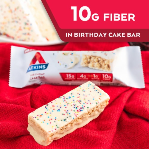 Atkins Birthday Cake Meal Protein Bar, 5 ct Kroger