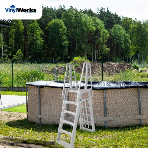 Vinyl Works SLA AFrame Adjustable 4856 Inch Above Ground Pool Ladder