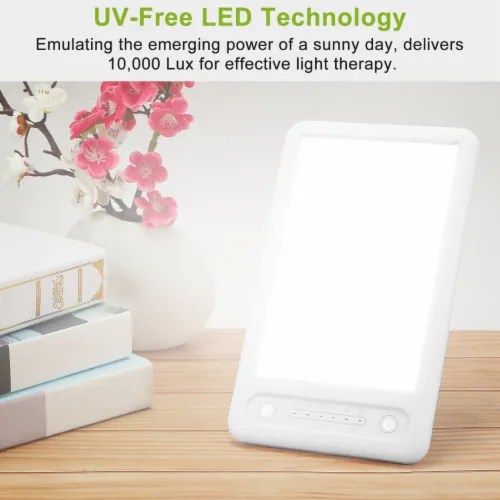 Light Therapy Lamp UVFree LED 10000 Lux Therapy Light 3 Adjustable