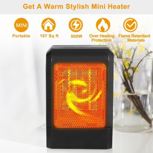 500W Portable Electric Heater PTC Ceramic Heating Fan 3S Heating Space