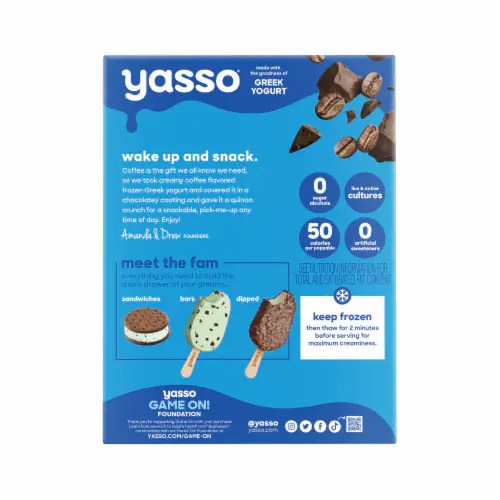 Yasso Frozen Greek Yogurt Coffee Poppables, 6 ct Kroger