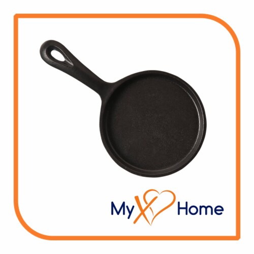 6.25 Shallow Round Cast Iron Frying Pan / Skillet With Handle By