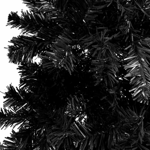 vidaXL Slim Christmas Tree with LEDs Black 59.1, 5x1 ft Kroger