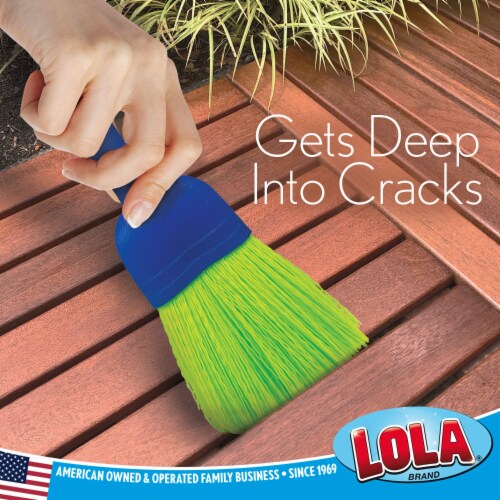 LOLA Whisk Broom, Durable Nylon Bristle, Handheld Dirt/Dust Cleaner