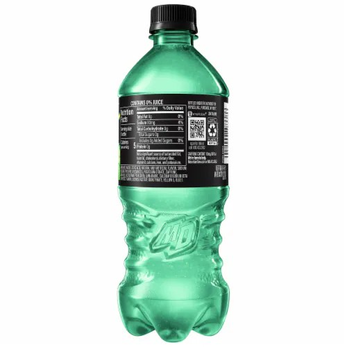 QFC Mountain Dew Zero Sugar Baja Blast Soda, 20 fl oz