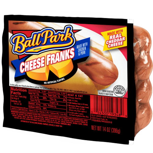 Ball Park Classic Cheese Franks, 8 ct / 14 oz Kroger