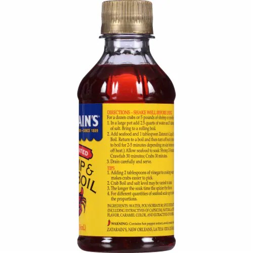 Zatarain's Concentrated Liquid Shrimp & Crab Boil, 8 fl oz Kroger
