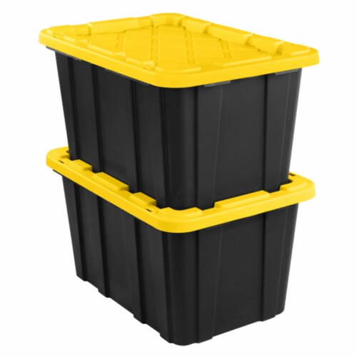 Sterilite 27 Gallon Industrial Stackable Storage Tote Lidded Containers