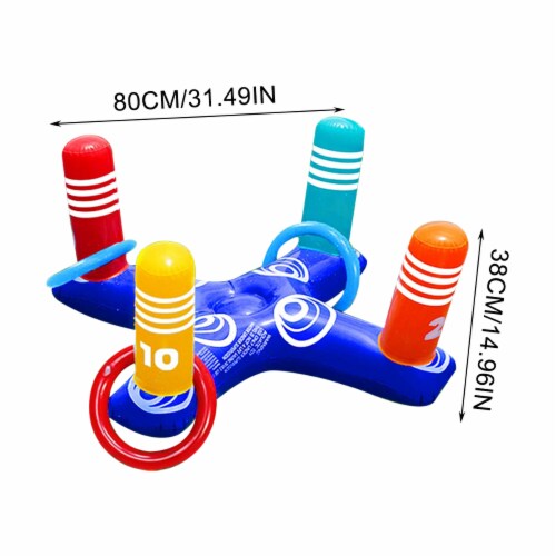 2PCS Inflatable Pool Ring Toss Game Floating Swimming Pool Cactus Ring