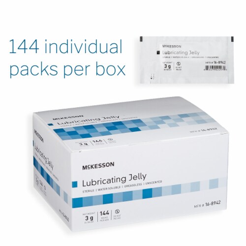 McKesson Lubricating Jelly Sterile 3 Gram Individual Packet 144 per Box