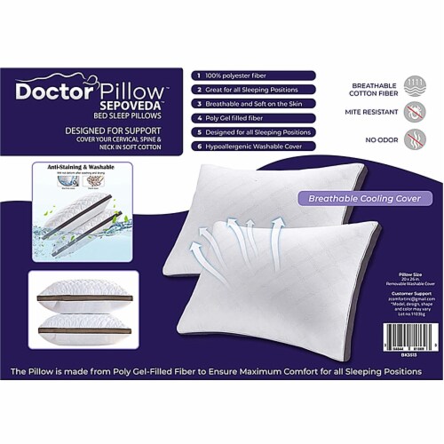 Dr. Pillow Sepoveda Bed Sleep Pillow, Standard Kroger