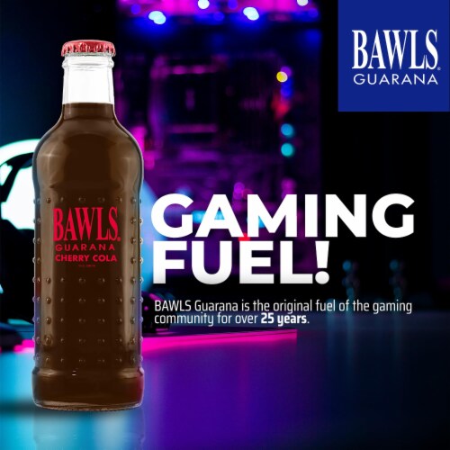 BAWLS Guarana™ Cherry Cola Energy Drink 10oz Bottles, 12 Pack Bottle