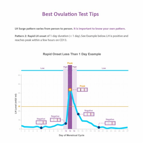 EasyHome Combo 40 Ovulation (LH) and 10 Pregnancy (HCG) Tests Strips