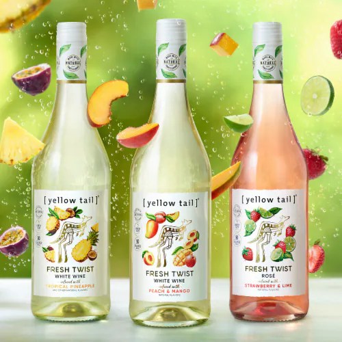 Yellow Tail Fresh Twist Peach And Mango Australia Flavored Wine, 750 ml Kroger