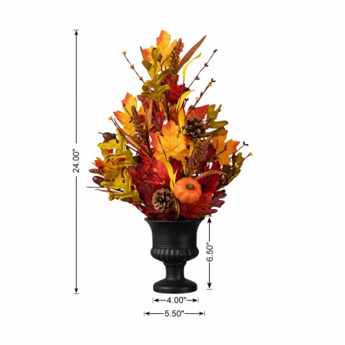 24 H Fall Maple Leaf Urn Table Tree, Set of One Ralphs