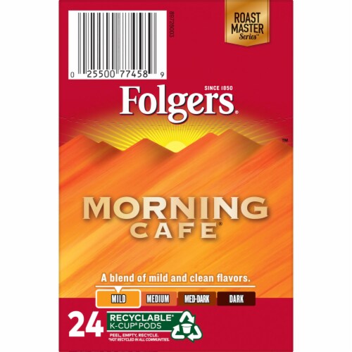 Folgers® Morning Cafe Light Roast KCup Coffee Pods, 24 ct King Soopers