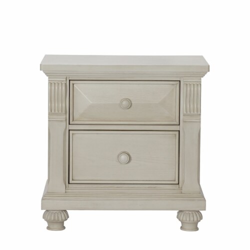 Kingsley Sedona Traditional Wood Nightstand in Vintage Ivory, 1 Kroger
