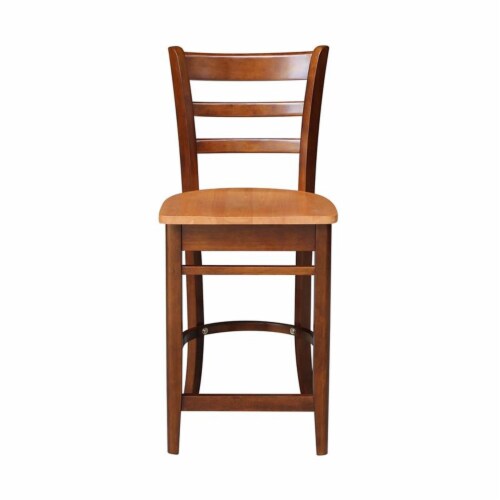 Solid Wood Emily Counter Height Stool in Cinnamon/Espresso, 1 Ralphs