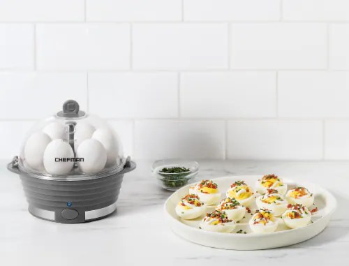 QFC Chefman Electric Egg Cooker Boiler Gray, 1 ct